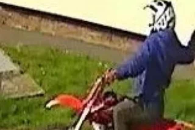 Police have released a CCTV image of the motorcyclist. Picture: Hampshire Constabulary