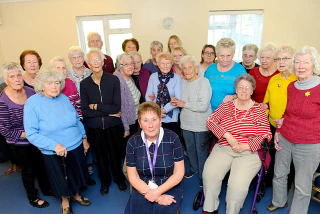 Eve Burdfield, at the front, who runs the group with the members.
Picture: Sarah Standing (250319-3935)