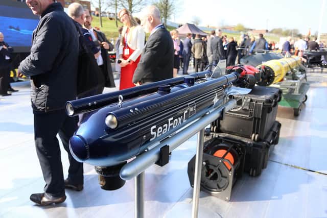Pictured: Some of the high tech machinery on display at QinetiQ.  
Picture: Habibur Rahman