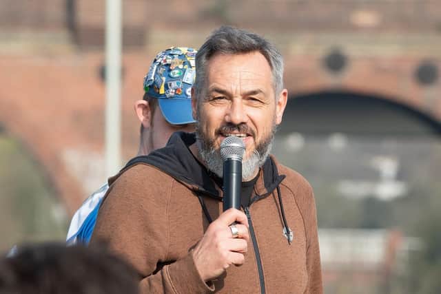 Guy Whittingham gets Fareham parkrun started on Saturday