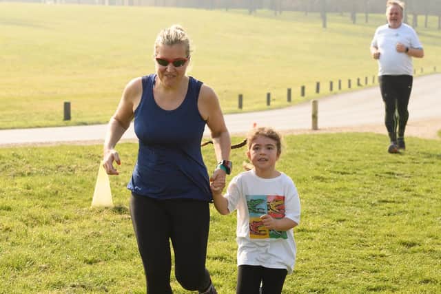 It was a great atmosphere at Fareham parkrun, kicking off Pompey's fantastic Wembley weekend in style