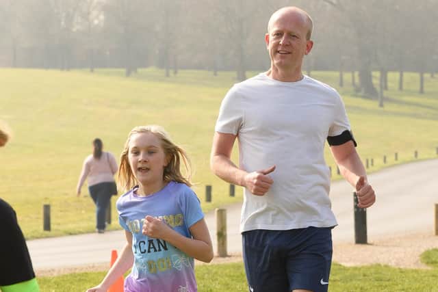 It was a great atmosphere at Fareham parkrun, kicking off Pompey's fantastic Wembley weekend in style
