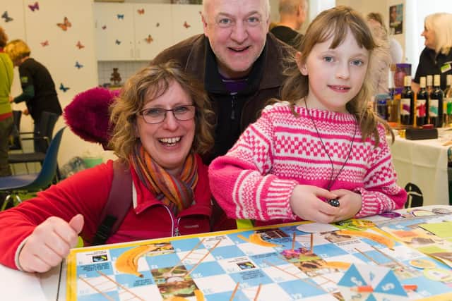 (L-R) Karen, Colin and Grace (8yrs) Williams.
Picture: Duncan Shepherd