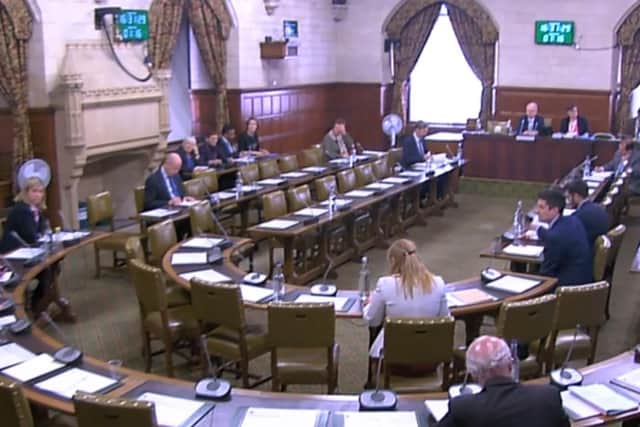 Stephen Morgan speaking at the debate regarding veteran suicide.