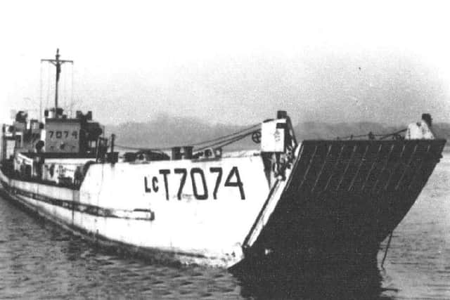 LCT 7074 during her service in the Second World War