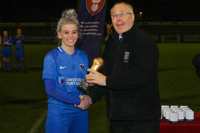 Danielle Rowe scored and was named player of the match in the final. Picture: Jordan Hampton