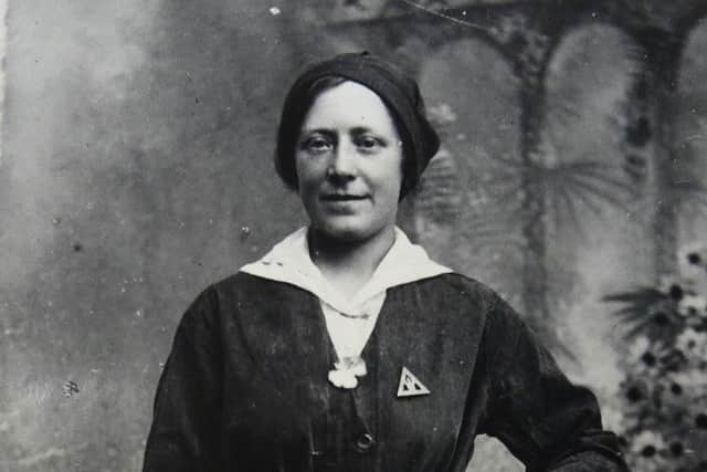Beatrice Hobby wears her uniform with pride. Picture: Portsmouth Royal Dockyard Historical Trust]