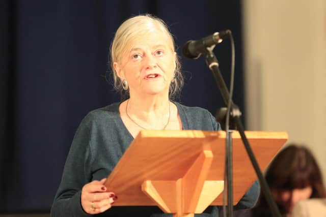 Ann Widdecombe at Oaklands Catholic School and Sixth Form College in 2015 
Picture: Barry Zee