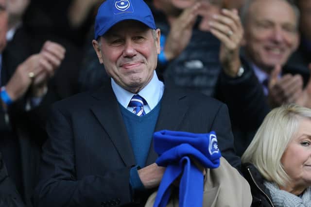 Michael Eisner said he wants to throw a massive party to celebrate Pompey's 125th in four years time  (Photo by Pete Norton/Getty Images)