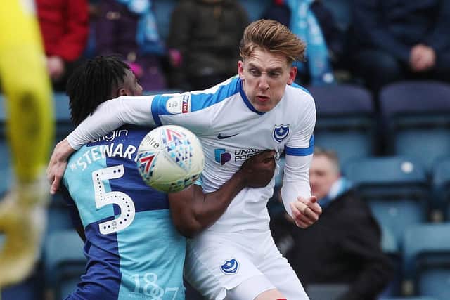 Pompey winger Ronan Curtis. Picture by Joe Pepler