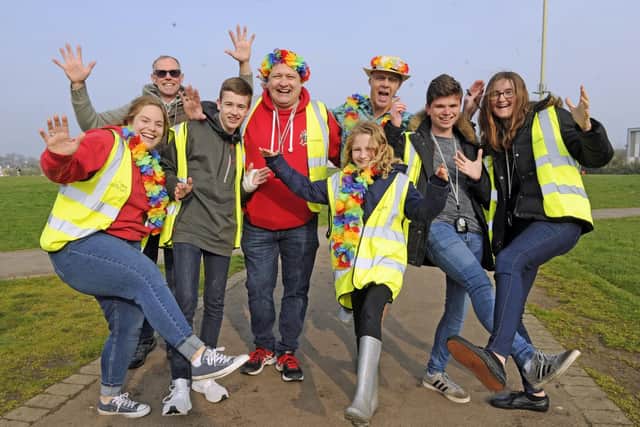 The Whiteley parkrun volunteers. Picture: Ian Hargreaves  (060419-3)