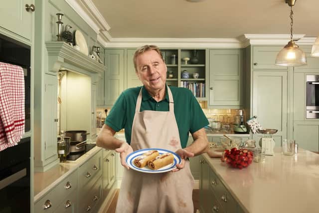 Harry Redknapp with his new firm Harry's Roly Polys. Picture by Dan Burn-Forti
