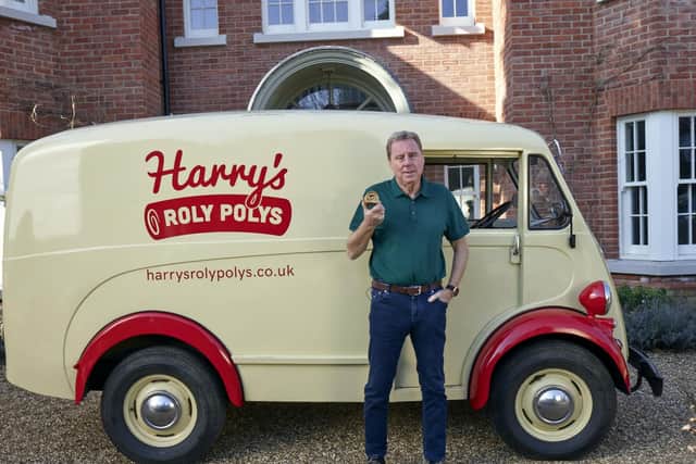 Harry Redknapp with his new firm Harry's Rolys Polys