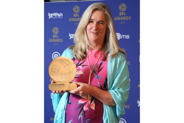 Clare Martin from Pompey in the Community at the Checkatrade Community Club of the Year
Picture: Andrew Fosker/BPI/REX/Shutterstock (10189848p)