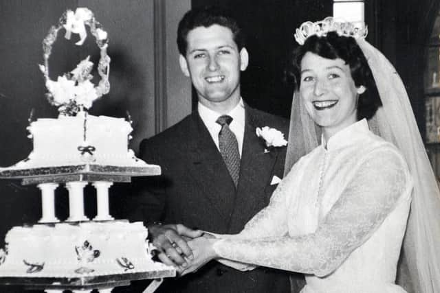 Jim and Pamela Whitehouse on their wedding day.