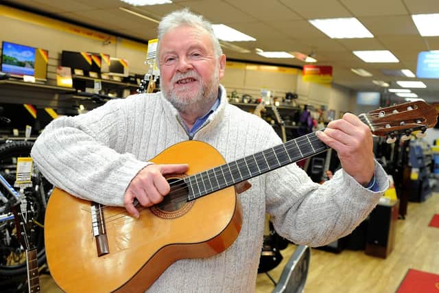 John Drew and his precious Spanish guitar 
Picture: Habibur Rahman