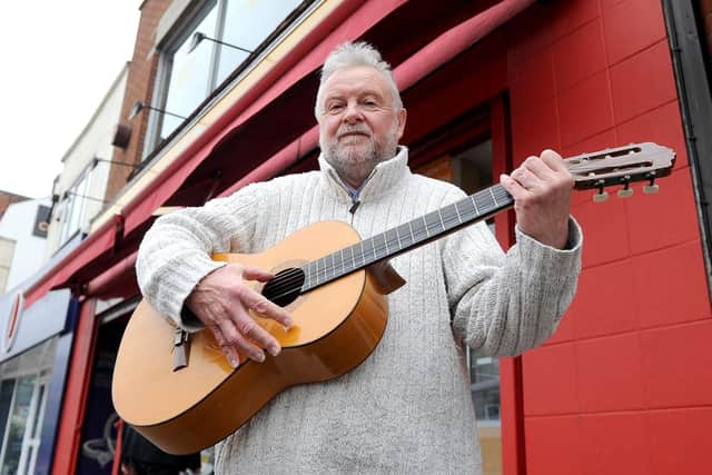 Pictured: John Drew with guitar.
Picture: Habibur Rahman