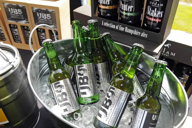 One of the products from Upham Brewery 
Picture by:  Malcolm Wells (180613-3675)