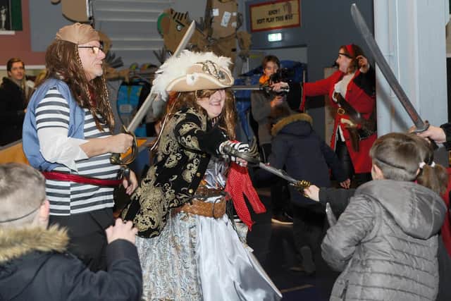 The News, Portsmouth, got a sneak preview of the Horrible Histories Pirates: The Exhibition lands ahoy at Portsmouth Historic Dockyard on Thursday, April 4. Picture: Sarah Standing (040419-5209)