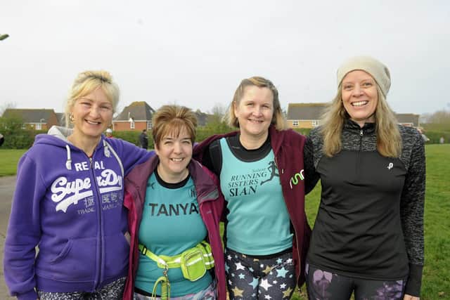 It was a great morning for the Whiteley parkrun birthday celebrations. Picture: Ian Hargreaves  (060419-2)