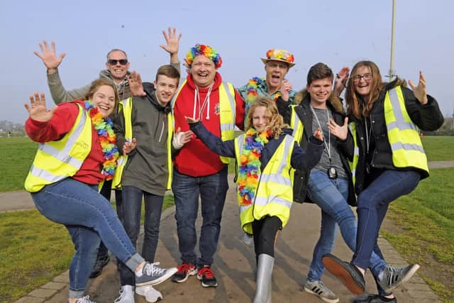 It was a great morning for the Whiteley parkrun birthday celebrations. Picture: Ian Hargreaves  (060419-2)