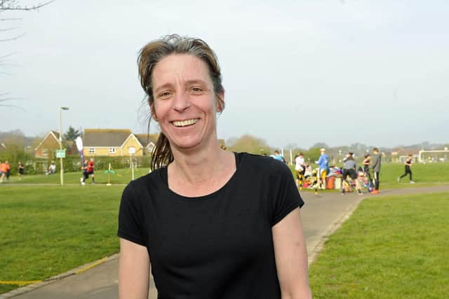 It was a great morning for the Whiteley parkrun birthday celebrations. Picture: Ian Hargreaves  (060419-2)