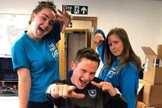 Chelsea Evans, NCS Social Action & Graduate Co-ordinator. Connor Turner, NCS Engagement Co-ordinator and Katie Aris, NCS Engagement Co-ordinator.