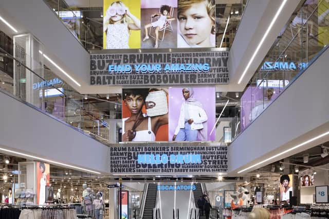 The mega-Primark has five floors and has water fountains as well as charging points for your phones.
