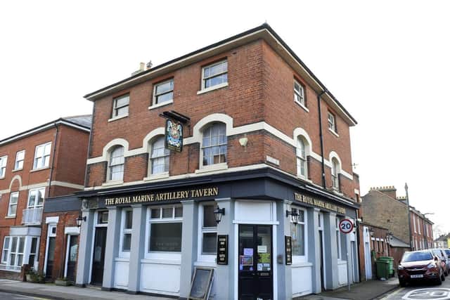 The Royal Marine Artillery Tavern in Eastney on its last day