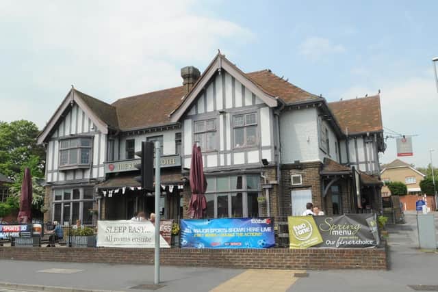 The most common name for a pub in the country, there is one in London Road, Cosham. John of Gaunt, found of the House of Lancaster, used it as his symbol. King James I decreed that Red Lions should be displayed in public places.