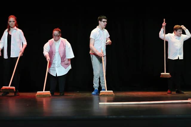 The Identical School of Dance performs at the dress rehearsal for its show, Believe, at New Theatre Royal, Portsmouth. Picture: Chris Moorhouse (070419-0)