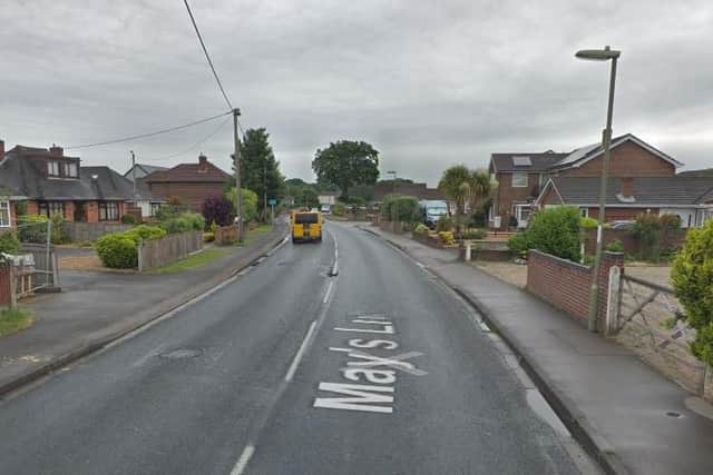 The burglary happened in May's Lane in Stubbington. Picture: Google