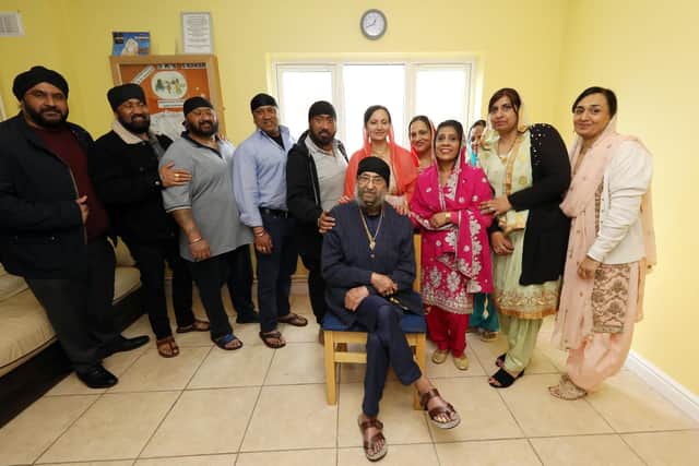 Mr Singh and his closest family. Picture: Chris Moorhouse (120419-12).