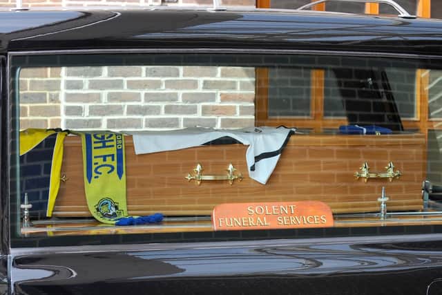 The funeral took place on Monday, April 15, of Gosport councillor Austin Hicks at Portchester Crematorium.
Picture: Sarah Standing (150419-5064)