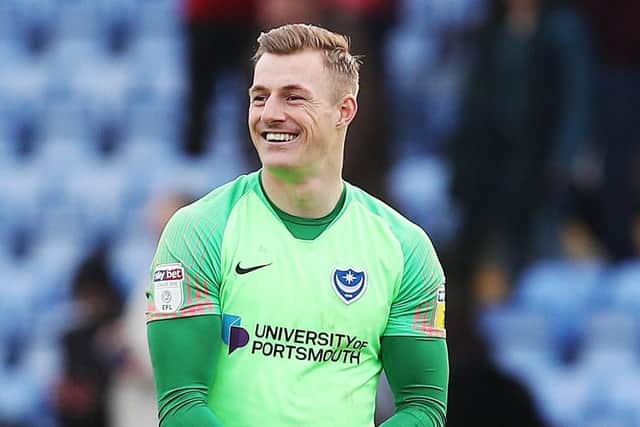 Signing an initial two-year deal when arriving last summer, Pompey No1 keeper extended his contract in January until the summer of 2021