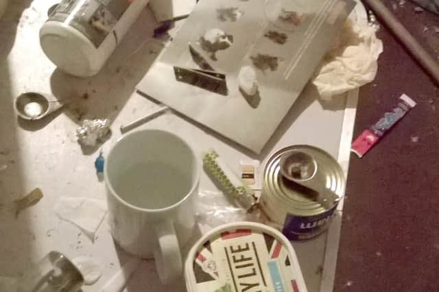 There was unlawful use of drugs on the premises