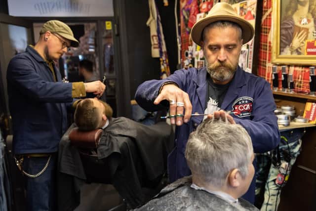 The Barbership is expanding into Hillfield Trading and will have nine seats for hair cutting 
Picture: Duncan Shepherd
