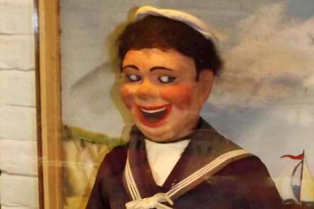 The laughing sailor was supposed to make children laugh but I think this version would have made them scream in terror.