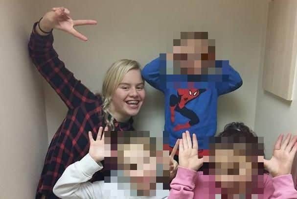 Courtney, left, pictured age 14, said she looked at Oldland as a father figure. Picture: Medavia