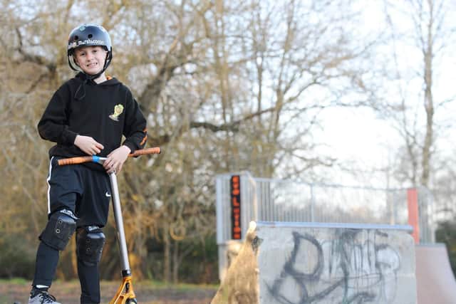 Kallum is aiming to become 'world class' one day. Picture: Sarah Standing (140219-1159)