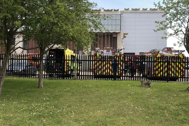 At least four fire crews and an ambulance were involved in the training event