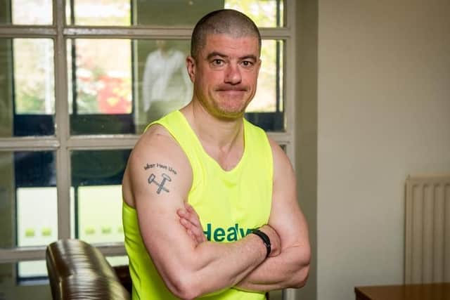 Anthony Sims was brutally attacked 10 years ago and has a brain injury. Picture: Habibur Rahman