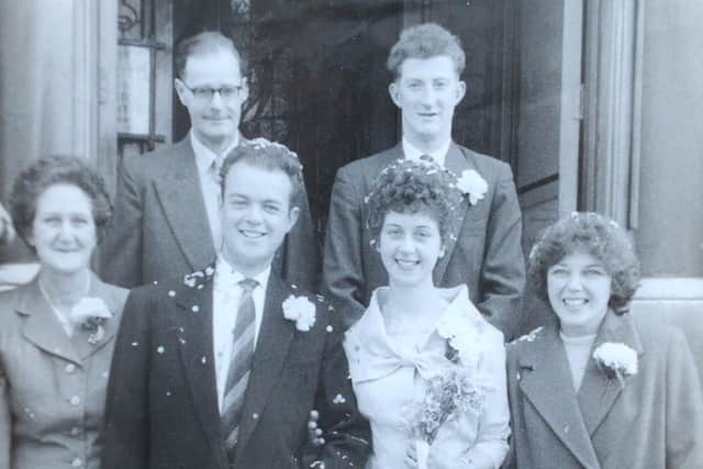 John and Angela Mackney on their wedding day.
