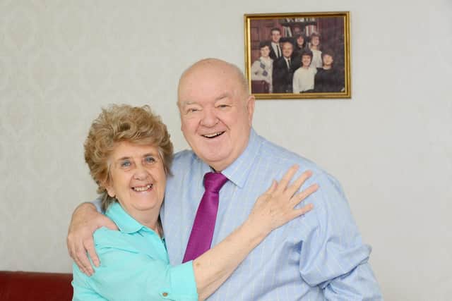 John Mackney (84) and his wife Angela (80) from Havant, celebrated their Diamond Wedding Anniversary on April 4. Picture: Sarah Standing (150419-4986)
