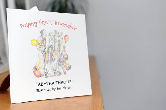 Tabatha wrote 'Nanny Can't Remember' which is a poetry book to explain to children what dementia is. Picture: Sarah Standing (150419-5808)