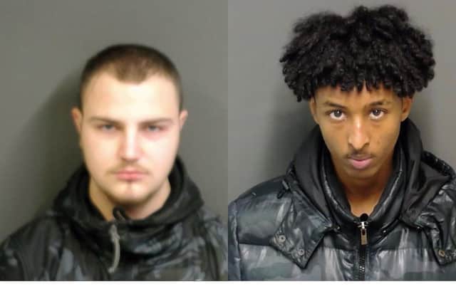Lukas Sakalas, left, and Mohamed Muhiyadin. Pictures: Hampshire Constabulary