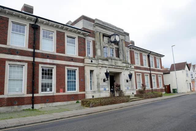 The former administration offices of Portsmouth Tramways in Highland Road, Southsea, opened in 1932. The building later became Southsea police station.
Picture: Sarah Standing (160119-9575)