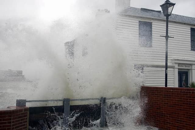 Storm Hannah will hit Portsmouth in coming hours. Picture: Will Caddy