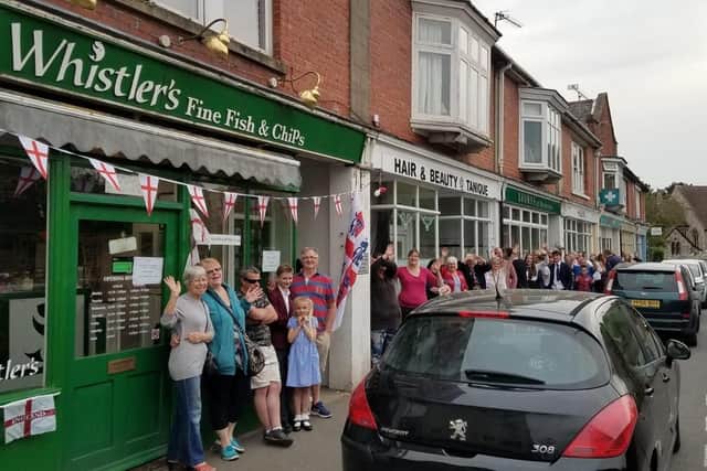 Queues outside the Whistler's branch on Hayling Island. Picture: Rana Denholm