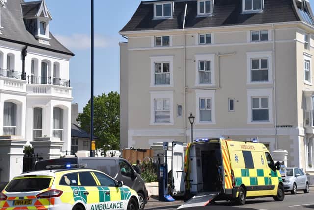 A woman has been rushed to hospital with 'life -changing' injuries. Picture: Geoffrey Osborne